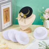 8Pcs 2 Colors EVA Cloth Round Fascinator Hat Base for Millinery, Mixed Color, 102mm, Inner Diameter: 54.5mm, 4pcs/color