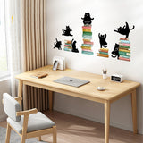 PVC Wall Stickers, Wall Decoration, Cat Shape, 800x390mm, 2pcs/set