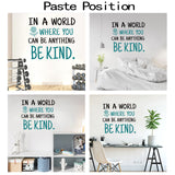 PVC Wall Stickers, for Home Living Room Bedroom Decoration, Maxim, Word, Dark Cyan, 32x36cm