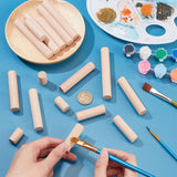 20Pcs 4 Style Round Wooden Sticks, Dowel Rods, for Children Toy, Building Model Material Supplies, Peru, 2.5~10x1.5cm, 5pcs/style