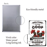 Iron Sign Posters, for Home Wall Decoration, Rectangle, Chick Pattern, 300x200x0.5mm