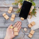 Wood Mobile Phone Holders, Cell Phone Stand Holder, Universal Portable Tablets Holder, BurlyWood, 6.8x2.7x1.65cm