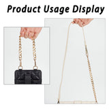 Aluminum Curb Chain Bag Shoulder Straps, with Alloy Swivel Clasps, for Bag Replacement Accessories, Golden, 30.5cm, 2pcs/box