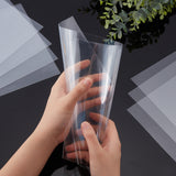 PVC Plastic Sheets, Rectangle, Clear, 298x210x0.2mm