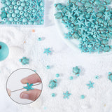 200Pcs 4 Styles DIY Beads Kits, Including Synthetic Turquoise & Howlite Dyed Beads, Mixed Shapes, 6~17x6~14x5.5~8mm, Hole: 1mm, 50pcs/style