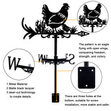 Orangutan Iron Wind Direction Indicator, Weathervane for Outdoor Garden Wind Measuring Tool, Other Animal, 260~265x358mm