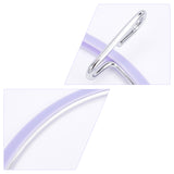 Ring Embroidery Plastic Hoops, with Iron Clasp, Lilac, 155~206x130~188x19~23mm, Inner Diameter: 121~150x103~168mm, 2pcs