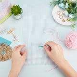 Plastic Shoulder Bag Making Kits, Handmade Crossbody Bag, Purse Wallet Knitting Crochet Bag, White, 115cm