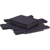 Kraft Paper Folding Box, Drawer Box, Rectangle, Black, 17.2x10.2x4.2cm, 16pcs/set