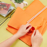 Cloth Chair Replacement, with 2 Wood Sticks, for Director Chair, Makeup Chair Seat and Back, Orange, Cloth: 475~520x170~385x5~6mm, Stick: 381x6mm