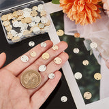DIY Jewelry Making Finding Kit, Including Brass Charms & Link Connectors, Flat Round, Mixed Color, 8~10x0.5~1mm, Hole: 1.2mm, 80Pcs/box