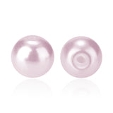 4mm About 1000Pcs Glass Pearl Beads Pink Tiny Satin Luster Loose Round Beads in One Box for Jewelry Making, Pink, 4~4.5mm, Hole: 0.7~1.1mm, about 1000pcs/box