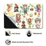 PVC Plastic Waterproof Card Stickers, Self-adhesion Card Skin for Bank Card Decor, Rectangle, Angel & Fairy, 186.3x137.3mm