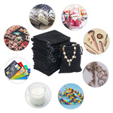30Pcs Rectangle Velvet Pouches, Candy Gift Bags Christmas Party Wedding Favors Bags, Black, 9x7cm, 30pcs/set