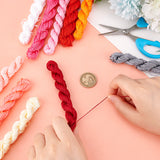 10 Bundles 10 Colors Nylon Chinese Knotting Cord, Nylon String for Beading Jewelry Making, Mixed Color, 1mm, about 24m/bundle, 1 bundle/color