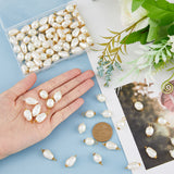 DIY Jewelry Making Finding Kit, Including 80Pcs 8 Styles Acrylic Imitation Pearl Link Charms & Pendants, with Iron & Alloy Findings, White, 17~25x10.5x8~10mm, Hole: 1.6~2.5mm, 10Pcs/style