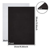 EVA Sheet Foam Paper, with Adhesive Back, Rectangle, Black, 30x21x0.2cm