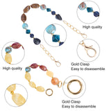 2Pcs 2 Styles Resin Bag Handles, with Alloy Spring Gate Rings & Lobster Claw Clasps, for Bag Straps Replacement Accessories, Mixed Color, 1pc/style