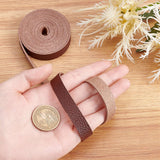 PU Leather Fabric Plain Lychee Fabric, for Shoes Bag Sewing Patchwork DIY Craft Appliques, Coconut Brown, 1.25x0.15cm