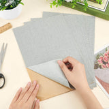Self-adhesive Linen Wall Sticker, Decorative Fabric, Rectangle, Gainsboro, 29.5x20.3x0.05cm