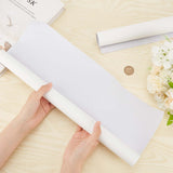 Velvet Coated Book-binding Paper, for DIY Book Cover, Gift Box, White, 1000x430x0.2mm