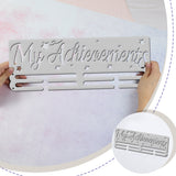 Sports Theme Iron Medal Hanger Holder Display Wall Rack, with Screws, Word My Achievements, Word, 150x400mm