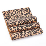 Cork Printed Sheets, Leopard Pattern Printed Fabric for Making Earring, Bag, Phone Cover, Peru, 297x210x0.5mm, 10Sheets