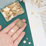 600Pcs 3 Styles Brass Spacer Beads, Long-Lasting Plated, Disc, Real 18K Gold Plated, 4~8x0.5mm, Hole: 0.9~1mm, 200pcs/style