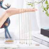 20Pcs Ion Plating(IP) 304 Stainless Steel Cable Chains Necklaces Set for Men Women, Golden, 17.72 inch(450mm)