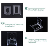 Transparent Acrylic Multi-Function Display Holder, Jewelry Adjustable Rack for Cellphone, Photo, Arts Display, Clear, Finish Product: 6.5x5x5.5cm