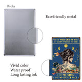 Rectangle with Word Vintage Metal Iron Sign Poster, for Home Wall Decoration, Human, 300x200x0.5mm
