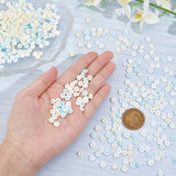 504Pcs 3 Colors Natural White Shell Beads, Dyed, Heishi Beads, Flat Round/Disc, Mixed Color, 6~7x1~3mm, Hole: 0.8mm, 168pcs/color