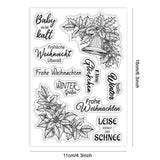 Custom Summer Theme PVC Plastic Clear Stamps, for DIY Scrapbooking, Photo Album Decorative, Cards Making, Word, 160x110mm