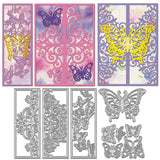 Butterfly Carbon Steel Cutting Dies Stencils, for DIY Scrapbooking, Photo Album, Decorative Embossing Paper Card, 57~103x72~152x0.8mm, 5pcs/set