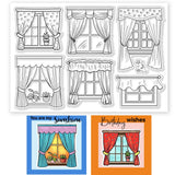 Window Halloween Clear Stamps