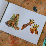 Giraffe Summer Theme Clear Stamps