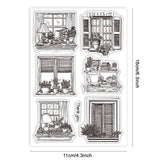 Window Summer Theme Clear Stamps