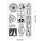 Custom Summer Theme PVC Plastic Clear Stamps, for DIY Scrapbooking, Photo Album Decorative, Cards Making, Word, 160x110mm