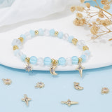 18Pcs 3 Style Brass Micro Pave Cubic Zirconia Charms, Nickel Free, Real 18K Gold Plated, Mixe Shape, Clear, 8.5~14x7~8x2.5mm, Hole: 1~1.2mm, 6pcs/style