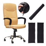 Spandex & Polyester Cover, with Resin Zipper, for Office Chair Armrests, Armchair Slipcover, Black, 445x160x3mm