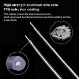 DIY Jewelry Making Finding Kit, Including Rubber Stud Anti-Dust Cap Screw End Protection Cap, Plastic Covered Round Aluminum Wire, Silver, Wire: 17 Gauge, 1.2mm, 40m/bag