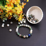 Natural Tree Agate Beads Strands, Round, 8mm, Hole: 0.8mm, about 120pcs/box