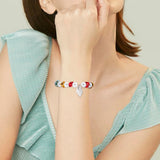 720Pcs 12 Colors Aluminum Beads, 3-Petal Flower, Mixed Color, 8.5~9x4.5mm, Hole: 1mm, 60pcs/color