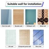 8 Sheets 8 Styles PVC Waterproof Wall Stickers, Self-Adhesive Decals, for Window or Stairway Home Decoration, Orange, 200x145mm, about 1 sheets/style