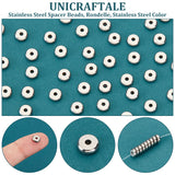 304 Stainless Steel Spacer Beads, Rondelle, Stainless Steel Color, 6x2mm, Hole: 1.6mm, 200pcs/box