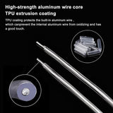 DIY Jewelry Making Finding Kit, Including Plastic Rubber Protective Sleeve Aluminium Wire Cover, Covered Aluminum Wire, Silver, Wire: 10 Gauge, 2~2.5mm, 25m/bag