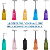 Plastic Glue Bottles, with Bottle Stoppers, Fluid Precision Blunt Needle Dispense Tips and Funnel Hopper, Mixed Color, 10.8x4.3cm, Capacity: 100ml