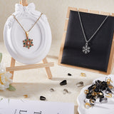 72Pcs 9 Styles 201 & 304 Stainless Steel Snap on Bails, Mixed Color, 6.5~13x6~8.5x3~7mm, 8pcs/style