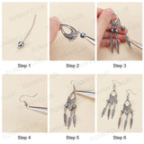 DIY Jewelry Set Making Kit, Including Alloy Links & Pendants, Electroplate Glass & Glass Pearl Beads, Brass Earring Hooks & Pins, Mixed Color, 420pcs/box