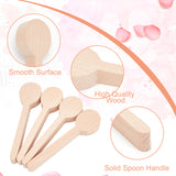 4Pcs Beechwood Spoon Mold, Unfinished Wood Accessories, Antique White, 15.8x4.05x1.9cm